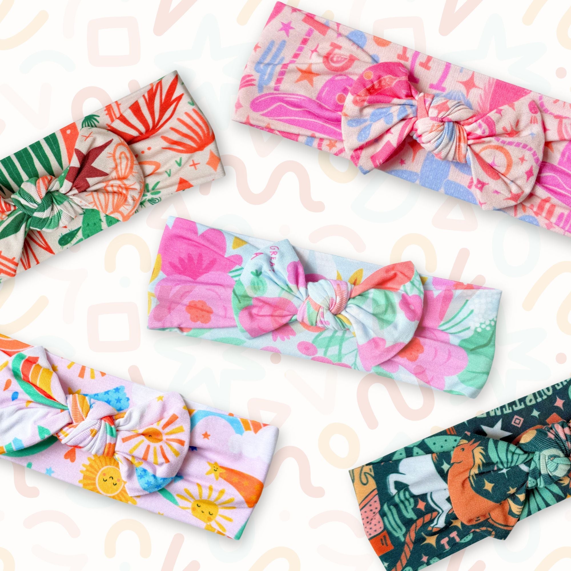 The SoftKnot Bow | Here Comes the Sunshine (Pink)
