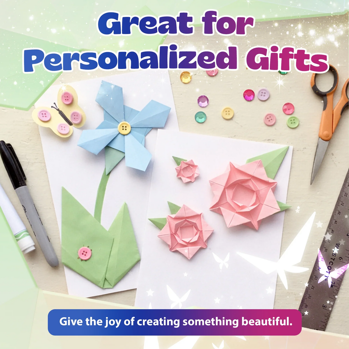 Flower Origami Kit - Spring Colors