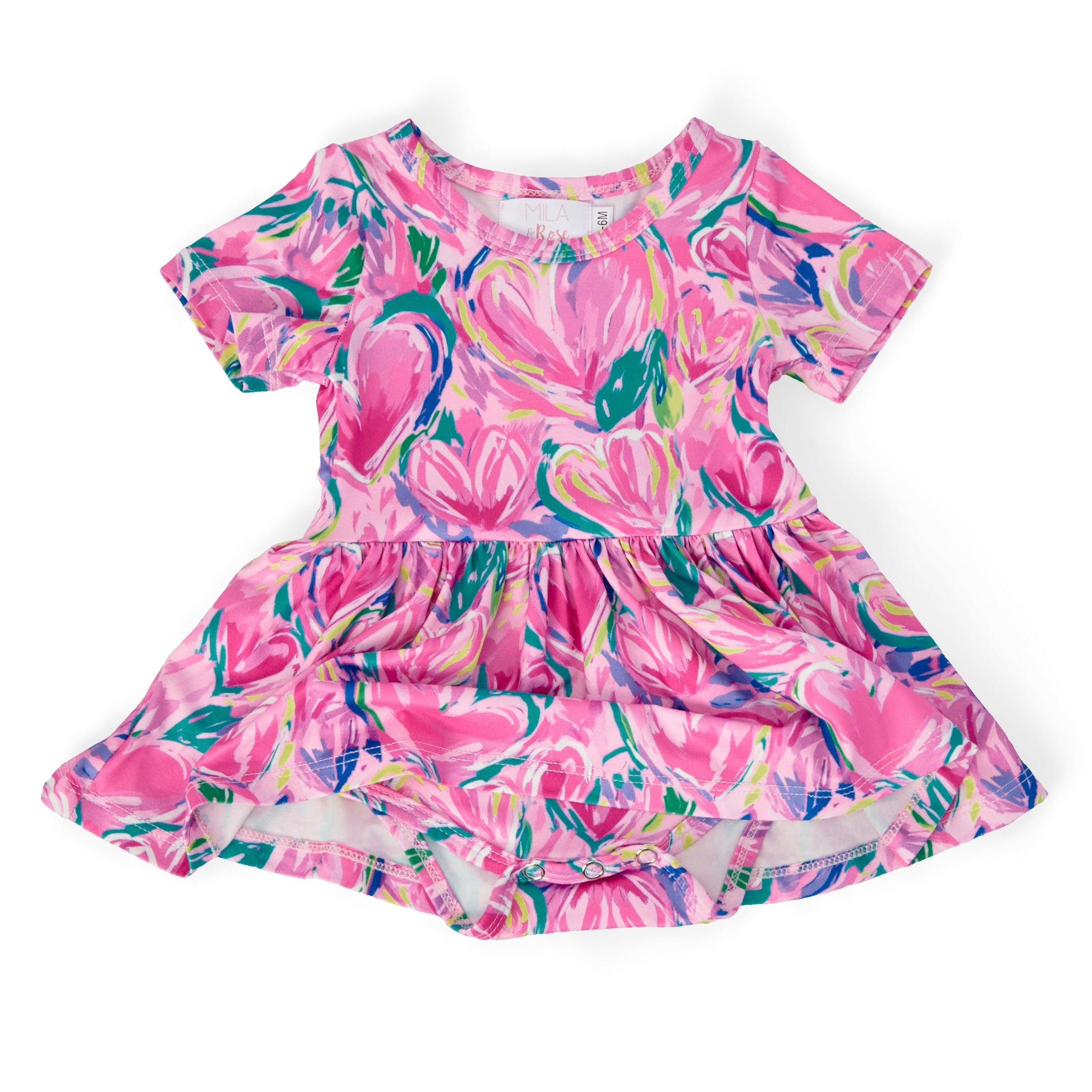 Sweetheart Scribbles S/S Twirl Bodysuit
