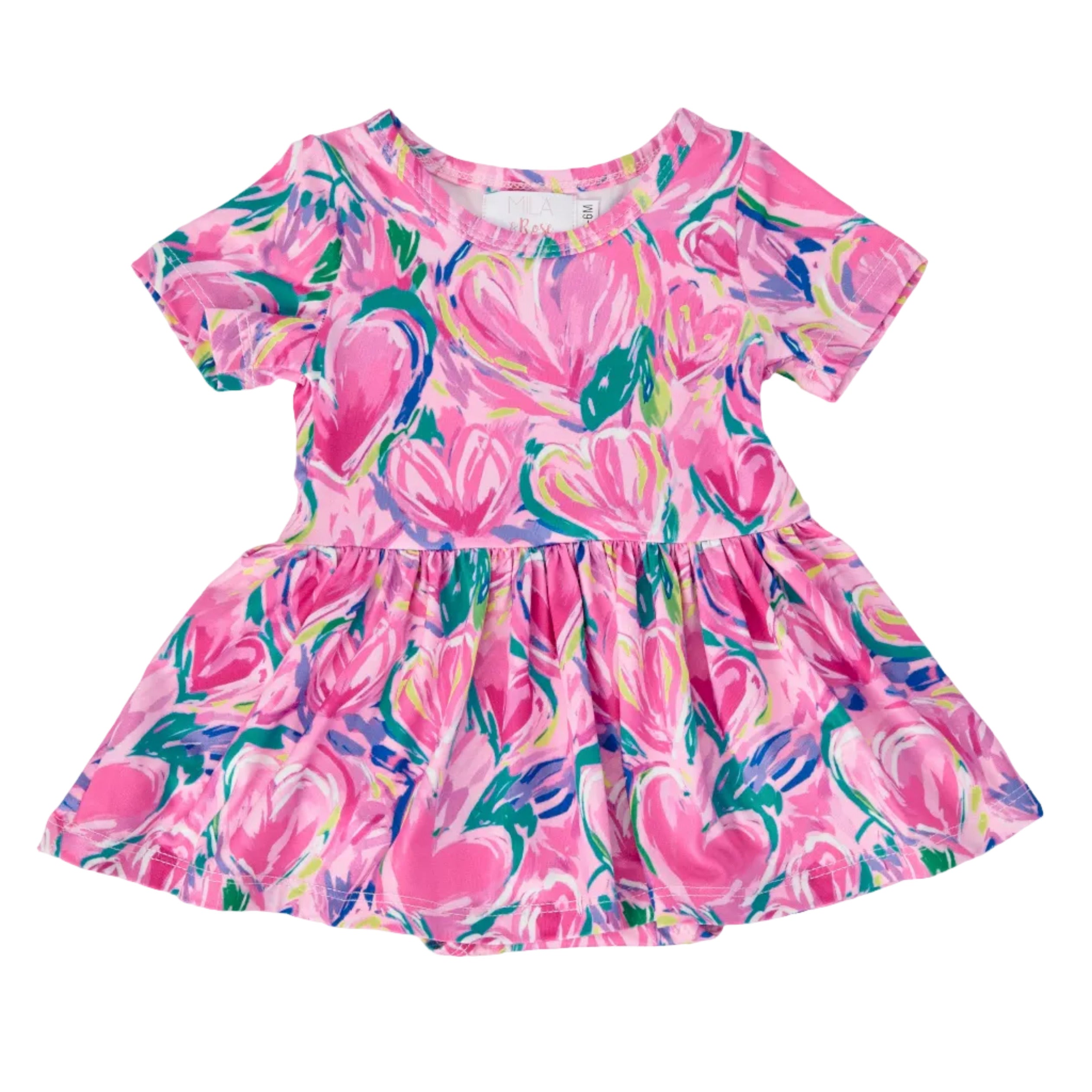 Sweetheart Scribbles S/S Twirl Bodysuit