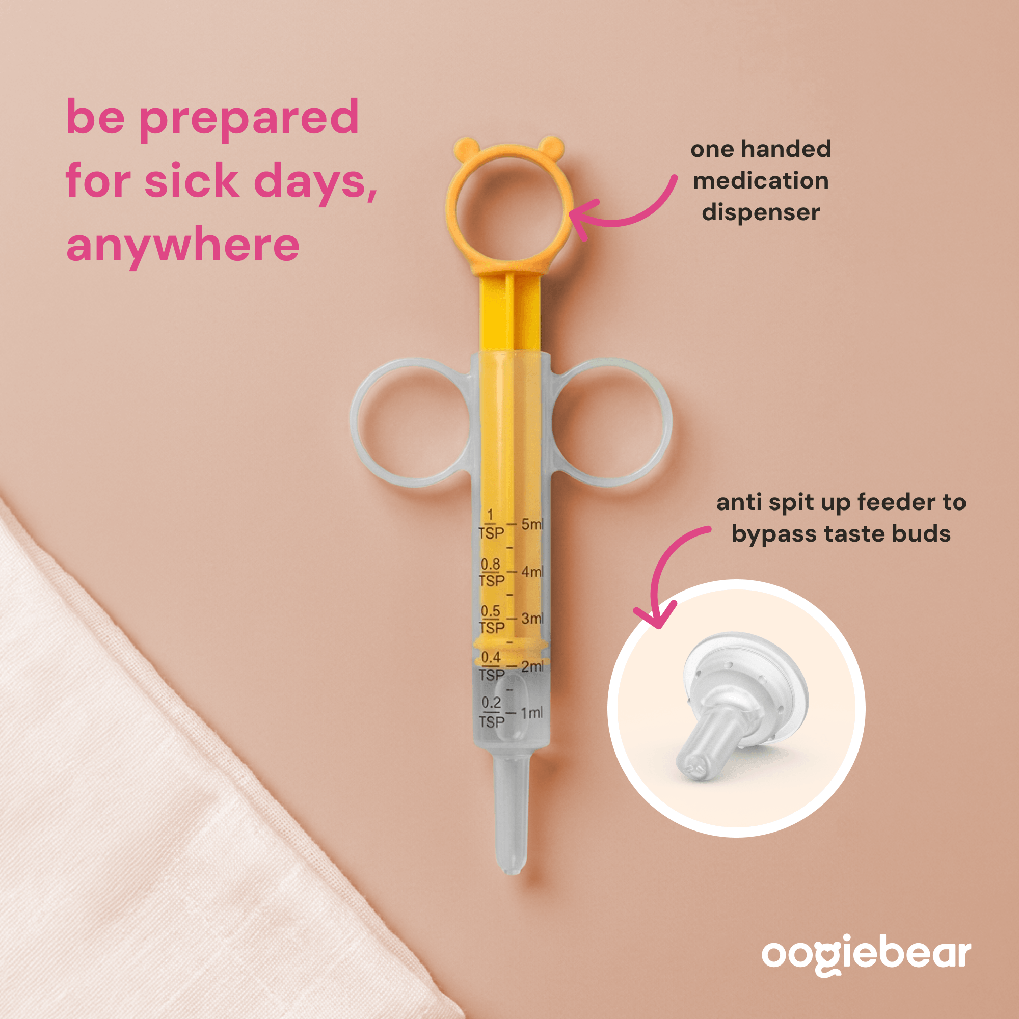 baby medicine syringe + feeder