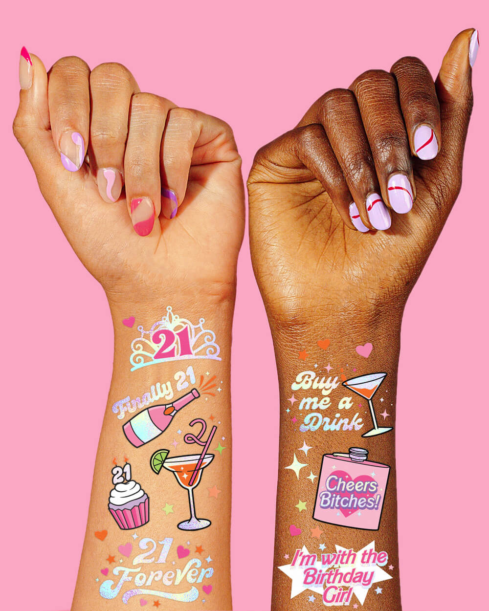 Legal AF Pack - straw, tiara + tattoos