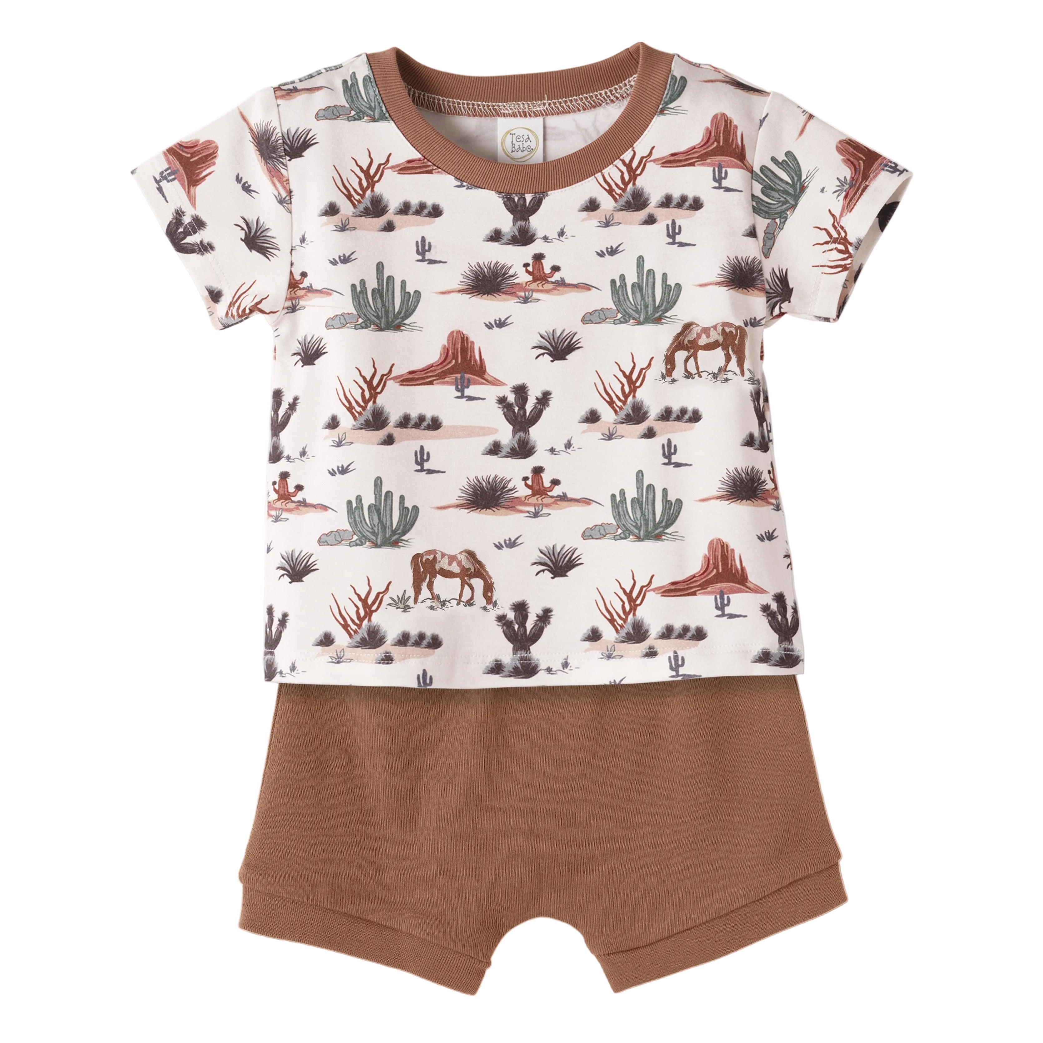 Boy's Southwest Tee & Shorts Set – Cactus Trails Bamboo