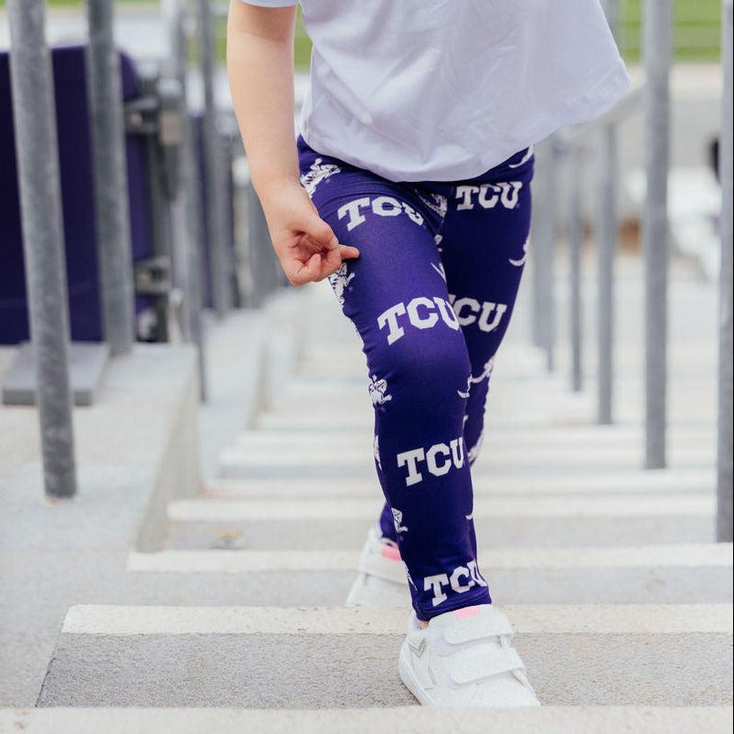 TCU Purple Frog Leggings