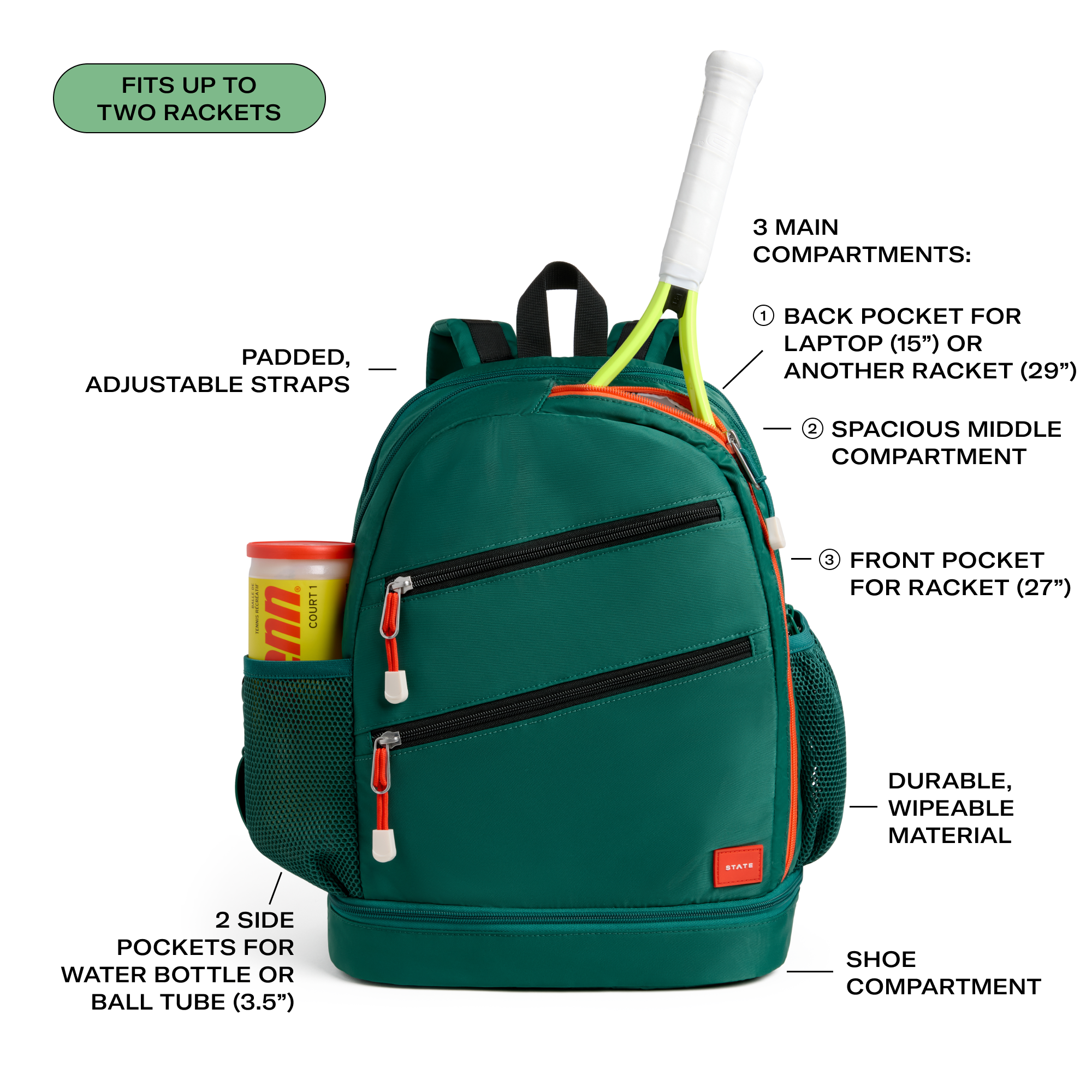 Lenox Tennis Backpack