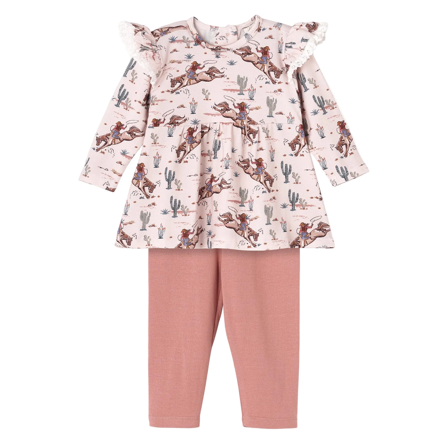 Prairie Princess Baby Girl's Western Bamboo Top & Legging