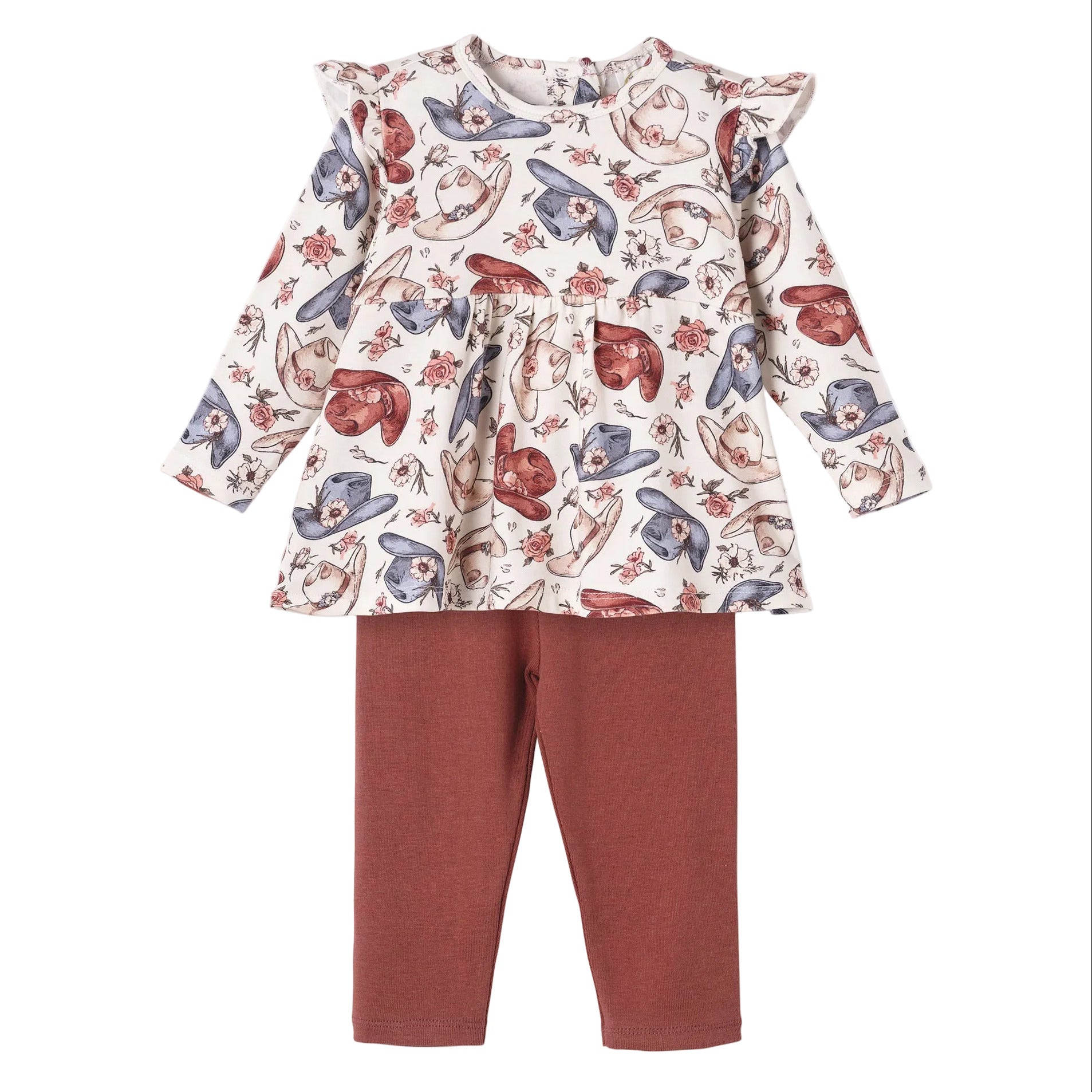 Wildflower Rodeo Cowgirl Set- Bamboo Top & Cotton Pants