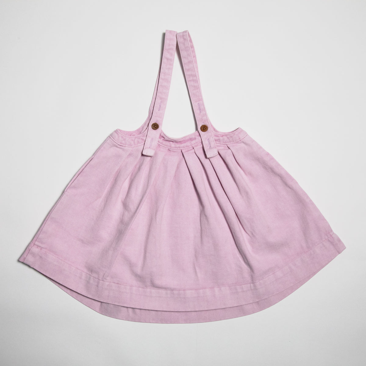 The Oversized Denim Pinafore Kids | Mineral Dyed