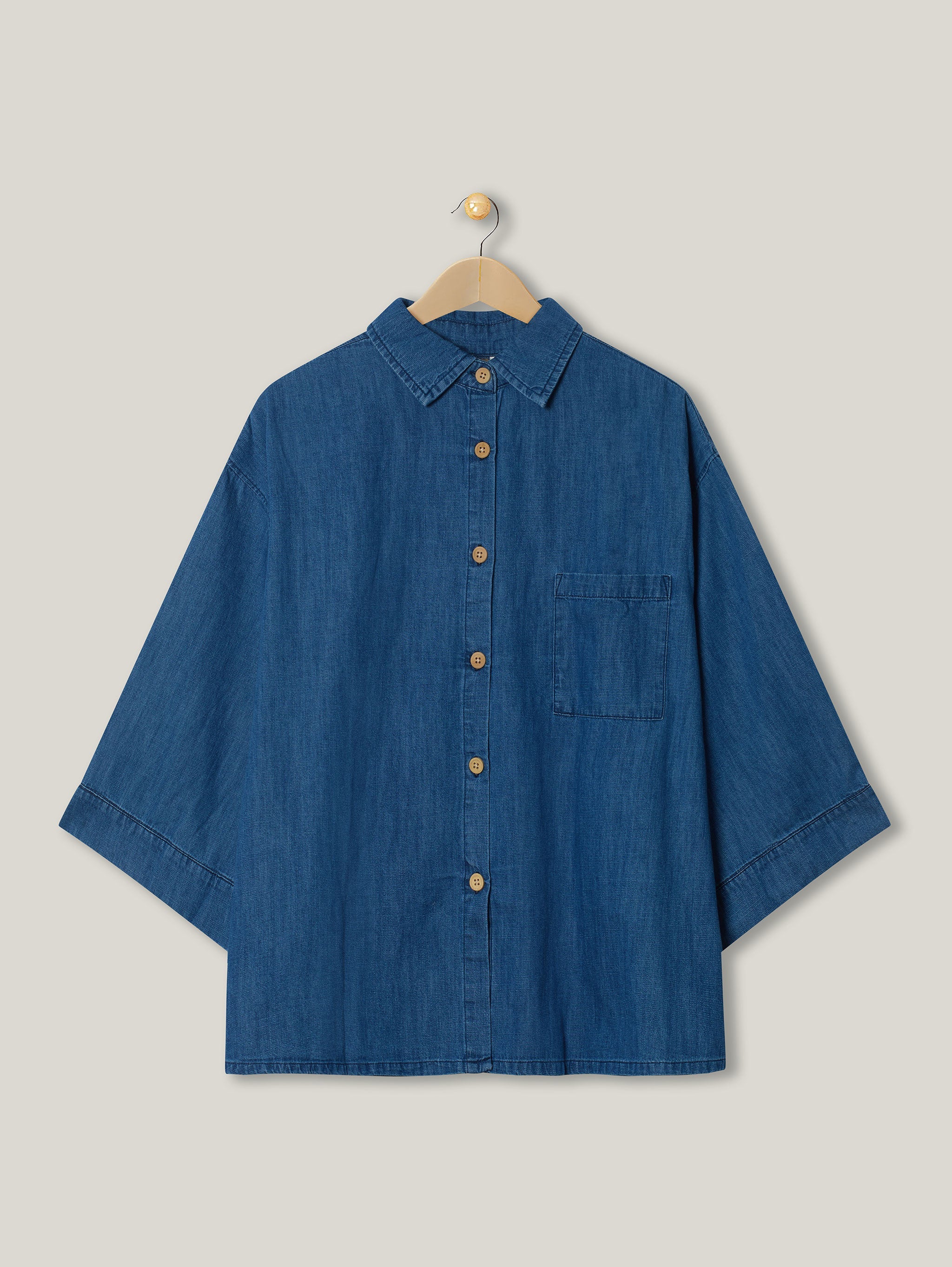 The Chambray Denim Shirt Women