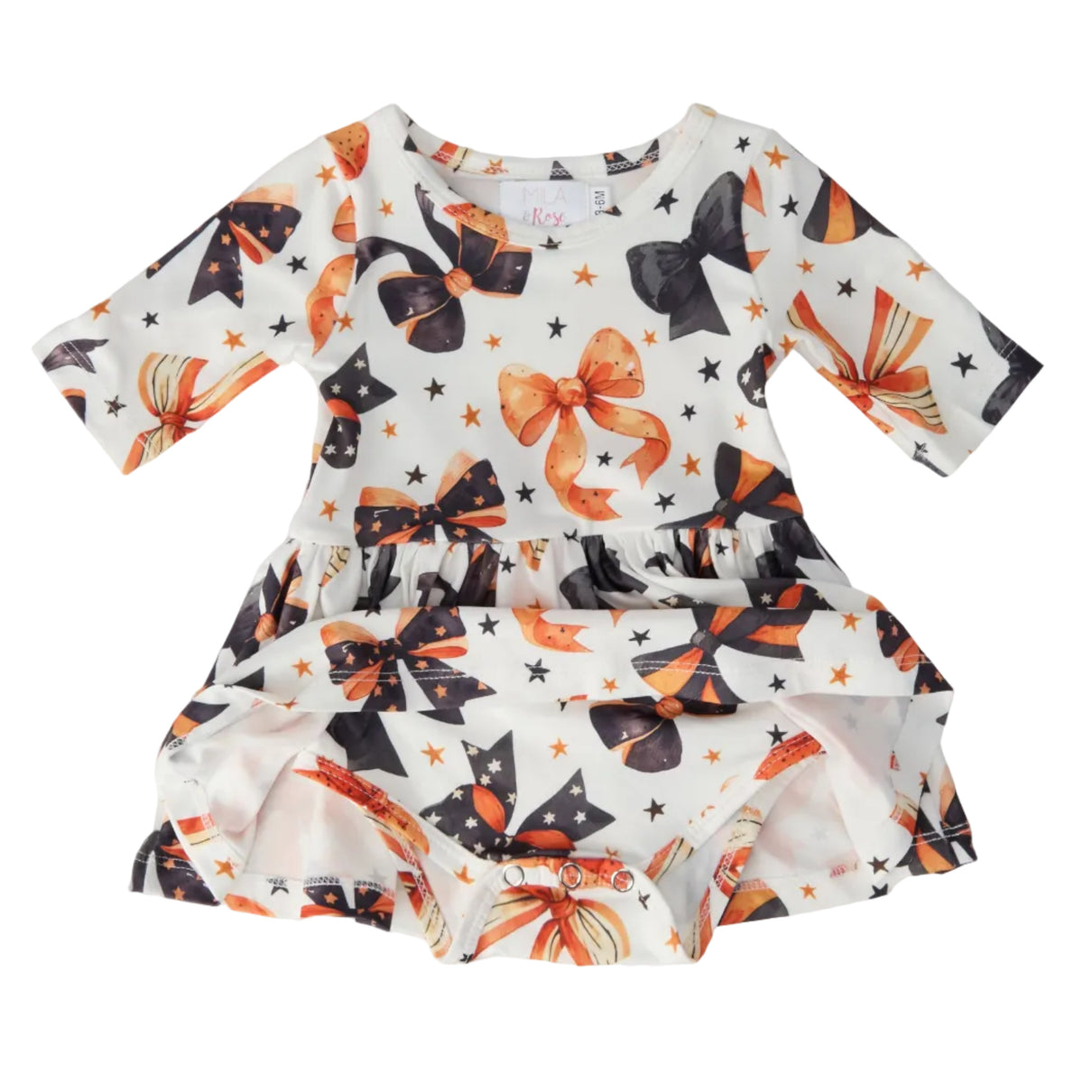Trick or Twirl 3/4 Sleeve Twirl Bodysuit
