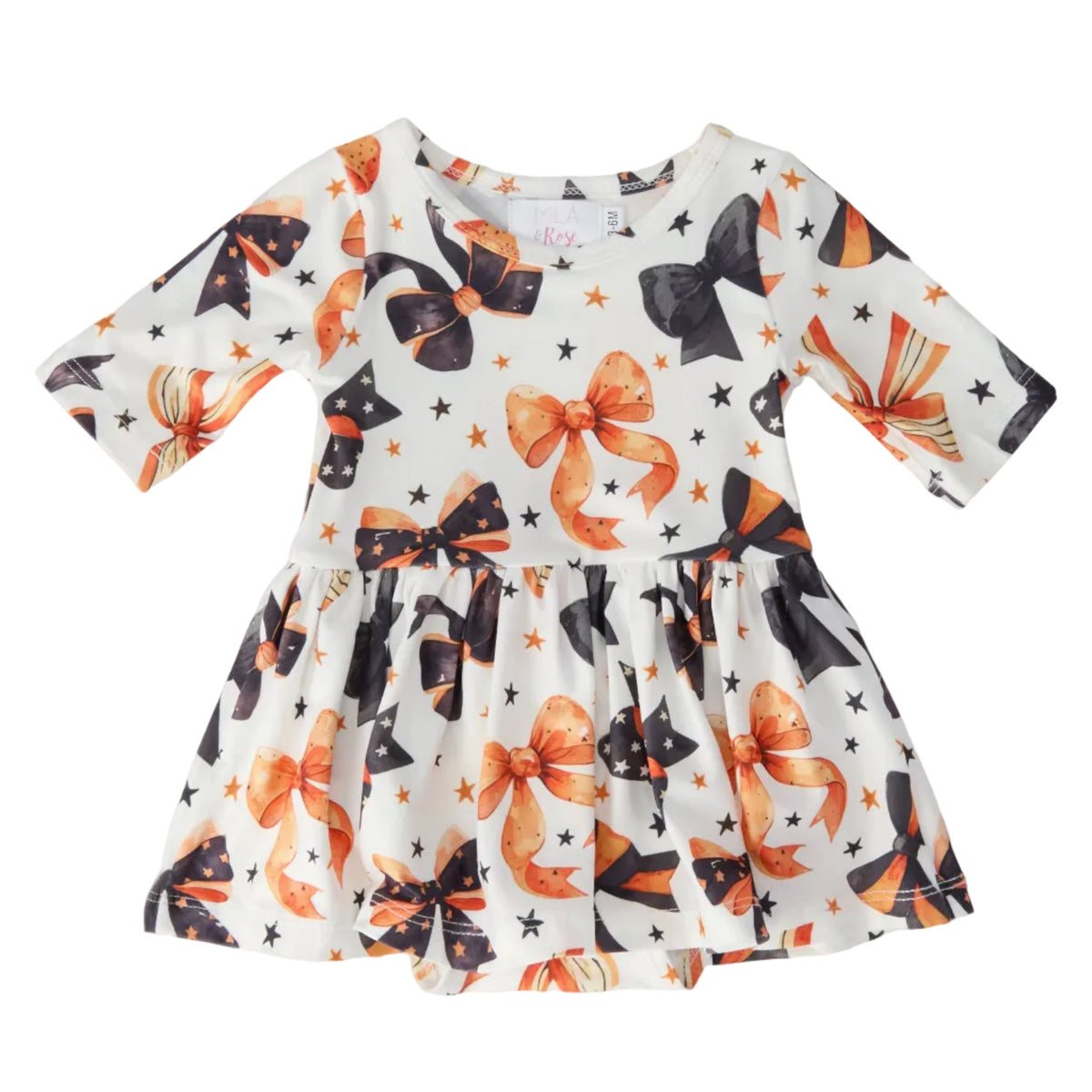 Trick or Twirl 3/4 Sleeve Twirl Bodysuit