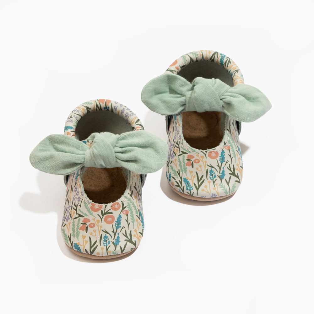 Wallflower Knotted Bow Baby Shoe