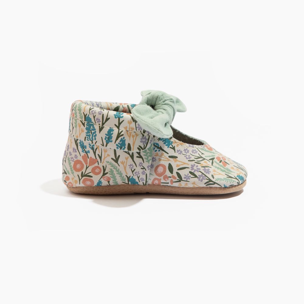 Wallflower Knotted Bow Baby Shoe