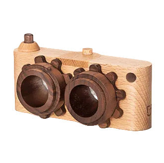 Twinkle Camera - Beechwood Camera Body W/ Walnut Lens