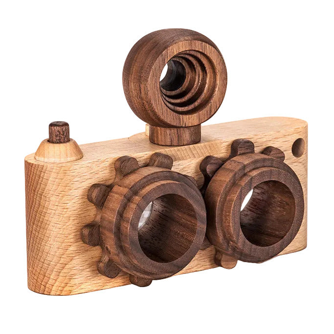 Twinkle Camera - Beechwood Camera Body W/ Walnut Lens