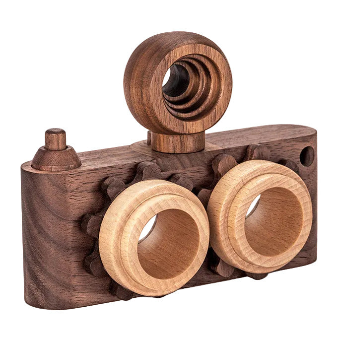 Twinkle Camera - Walnut Camera Body W/ Beechwood Lenses