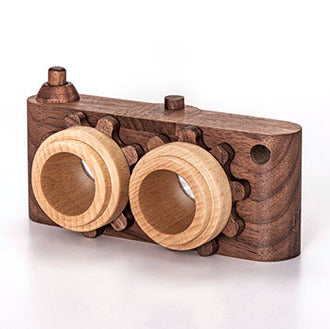 Twinkle Camera - Walnut Camera Body W/ Beechwood Lenses