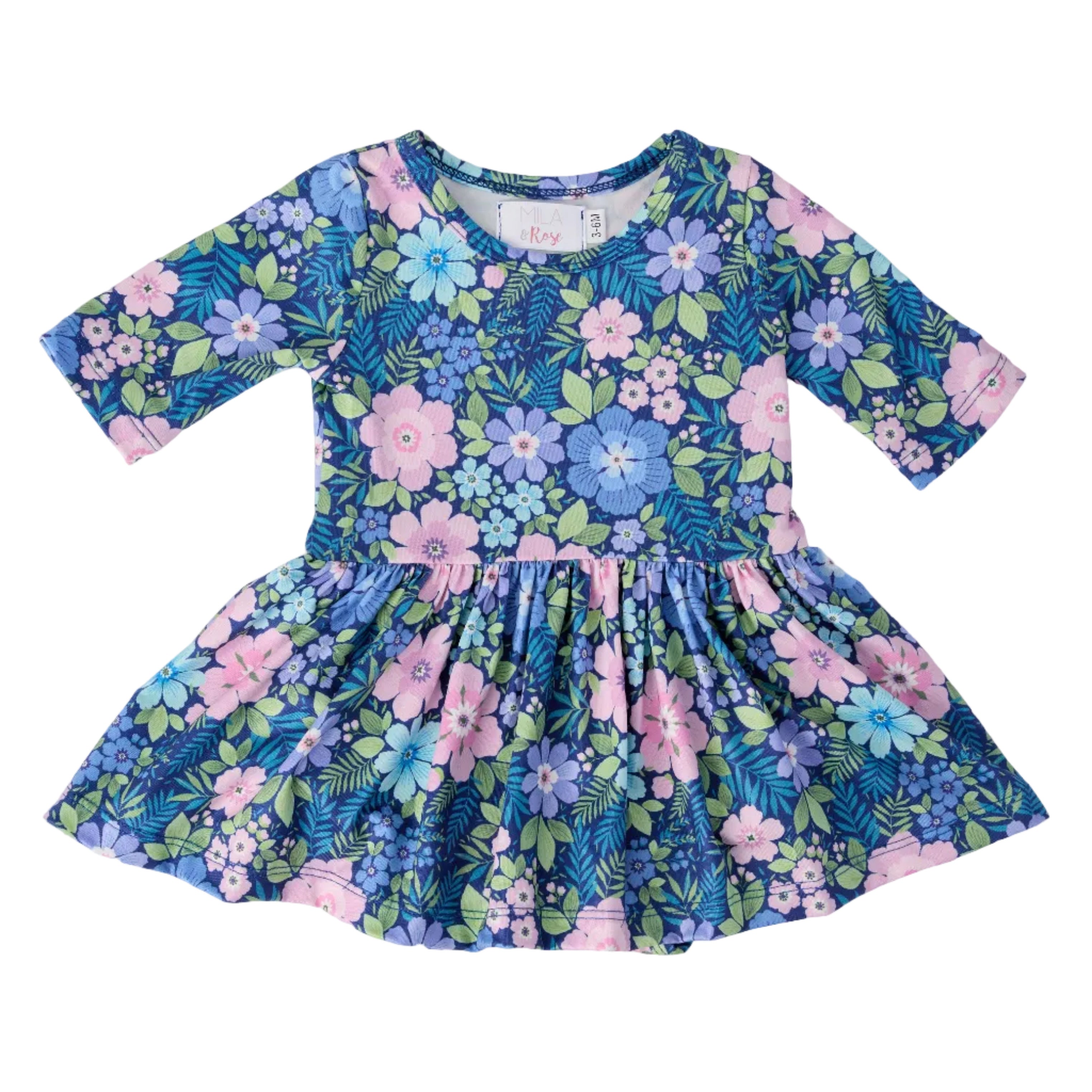 Whimsy 3/4 Sleeve Twirl Bodysuit
