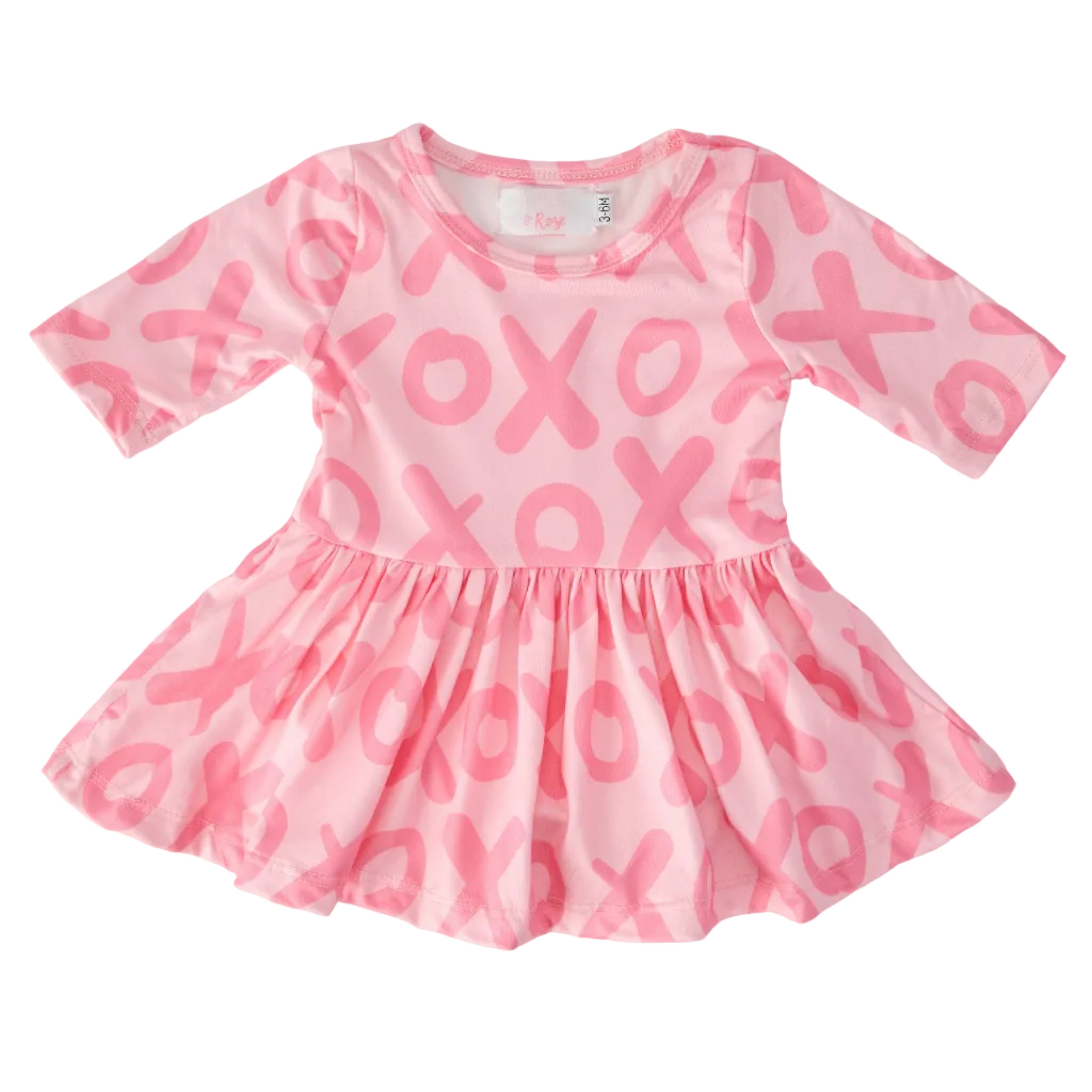 XOXO 3/4 Sleeve Twirl Bodysuit