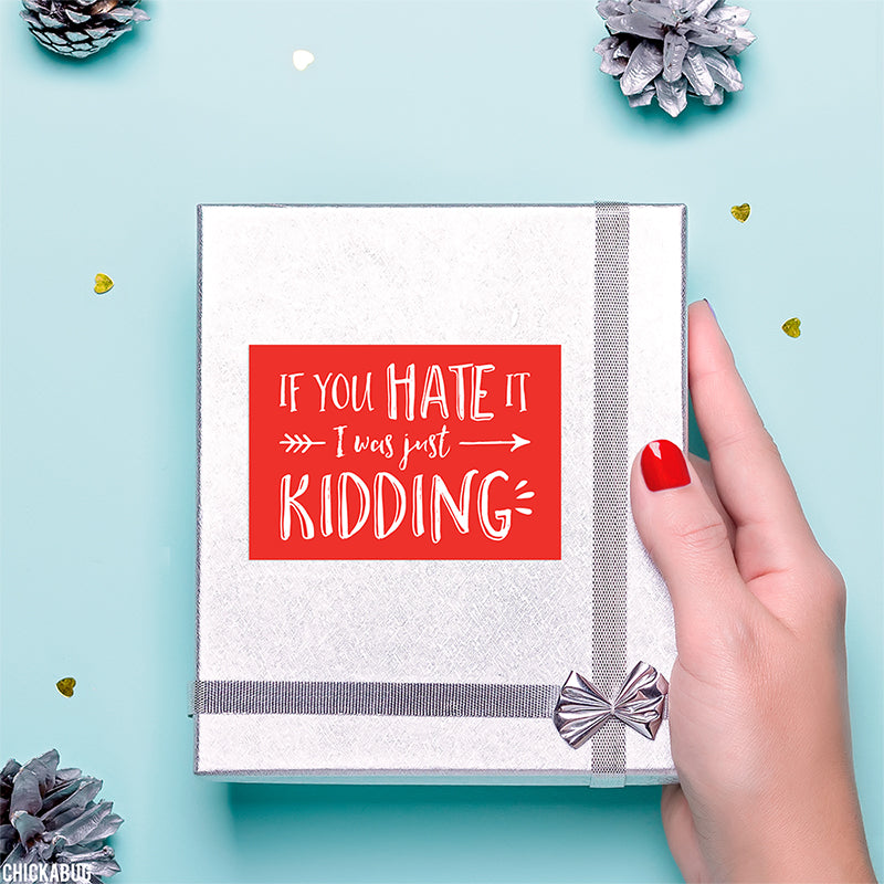 Funny Christmas Gift Stickers - Pack of 15