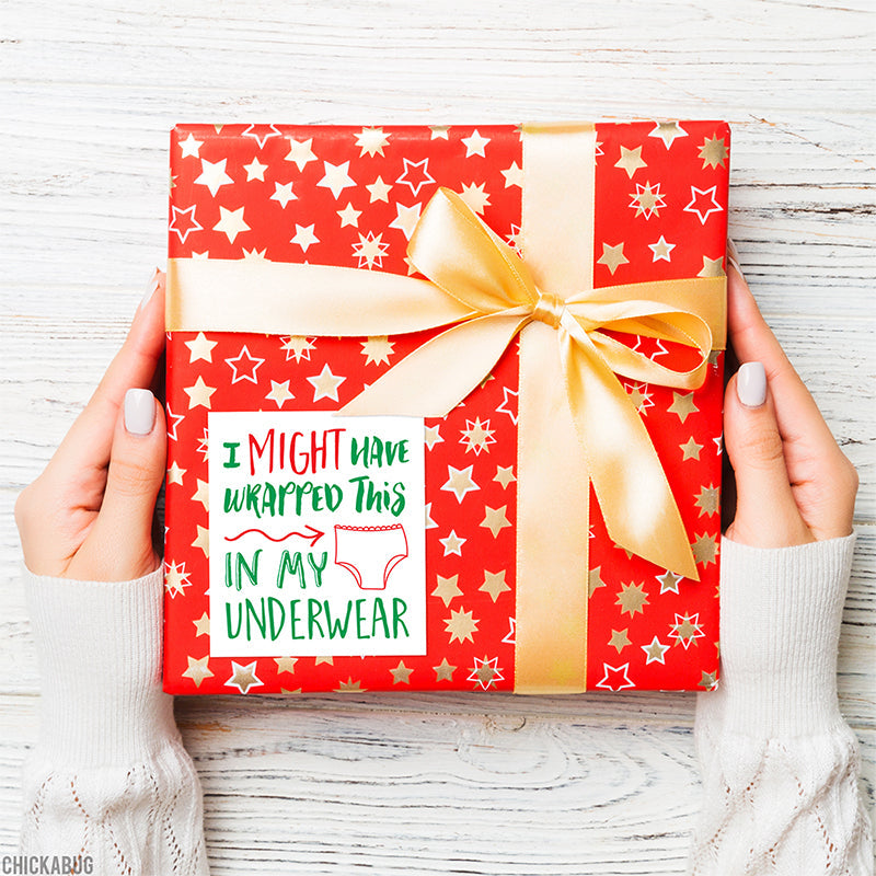 Funny Christmas Gift Stickers - Pack of 15