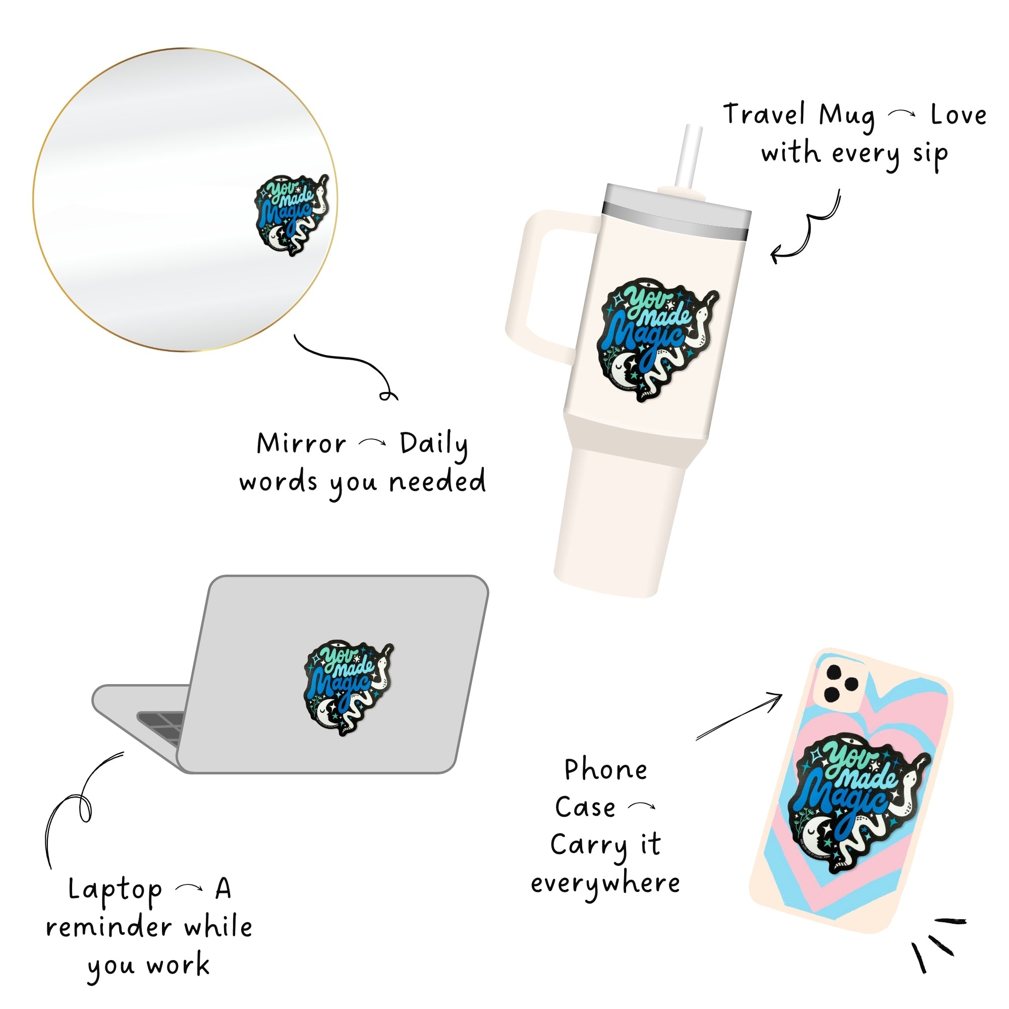 You Made Magic (Blue) | Sticker