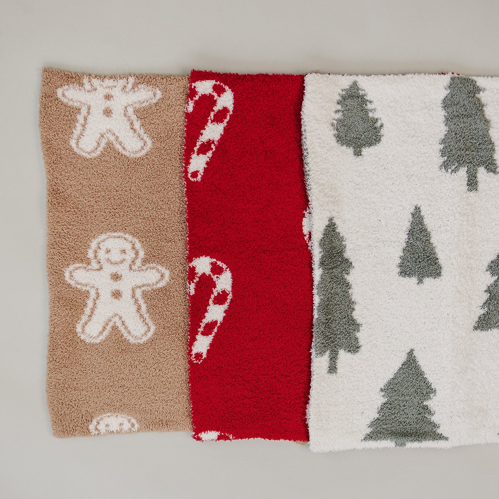 Candy Cane Plush Blanket
