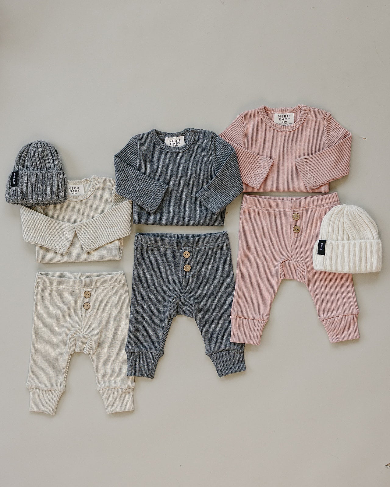 Pink Bodysuit Waffle Set