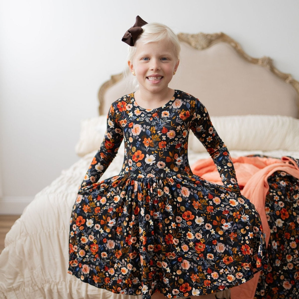 Autumn Bloom Twirl Dress
