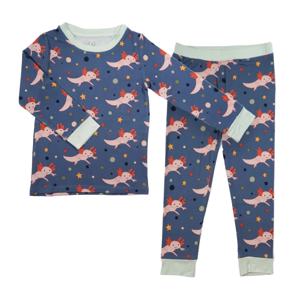 Axolotl Kids Two-Piece Pajamas