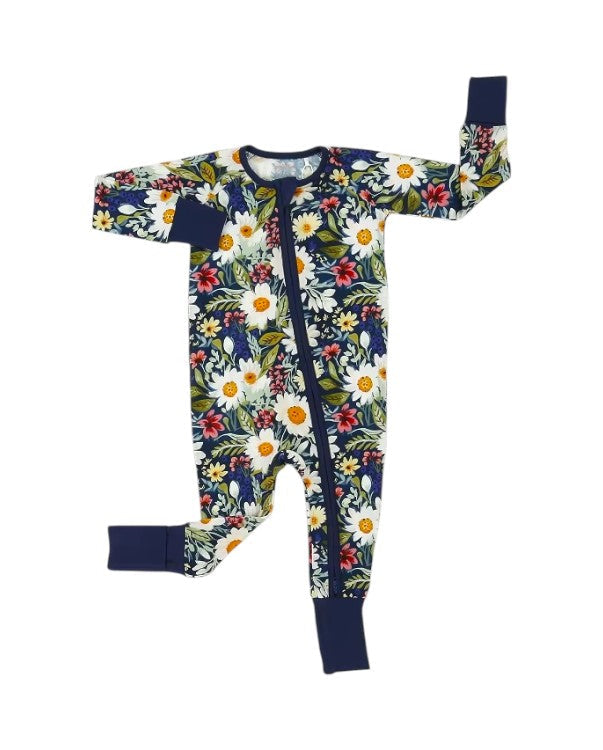 Daisy Blue Convertible Footie