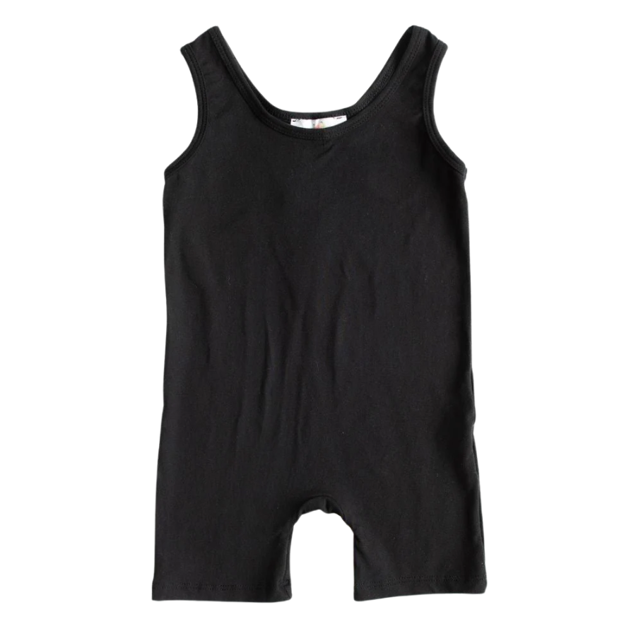 Gigi Bikeshort Romper - Black