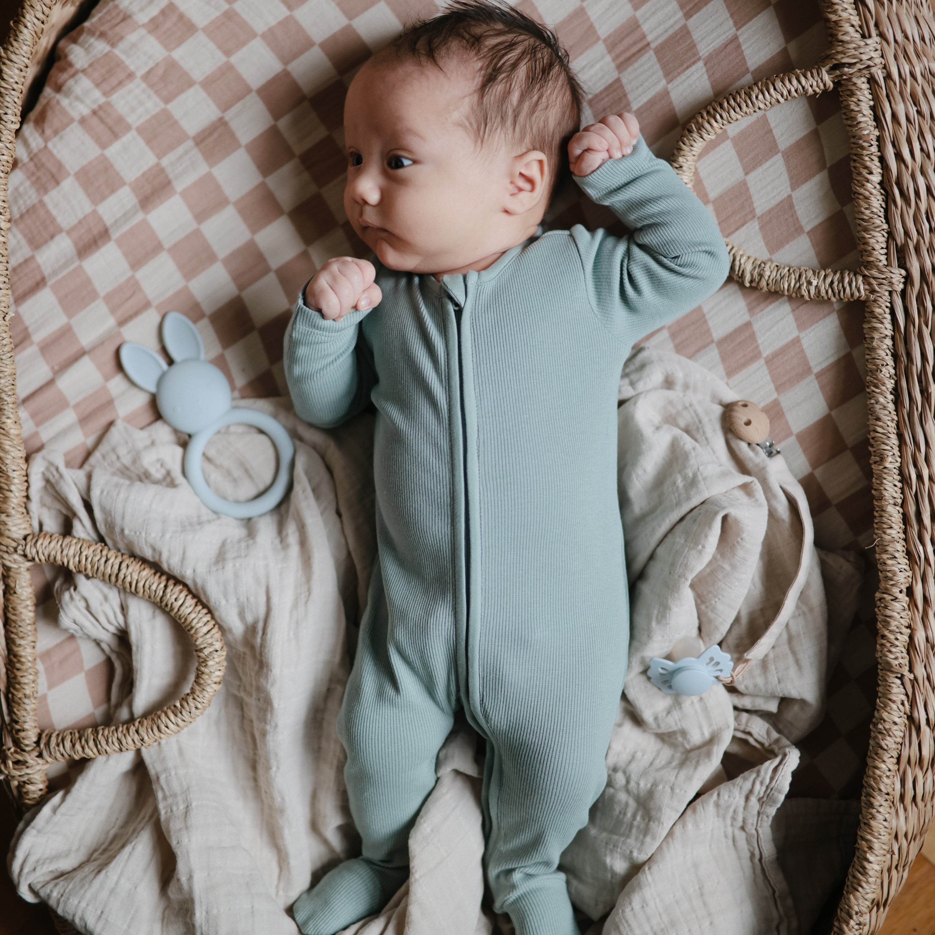 Organic Cotton Muslin Swaddle Blanket