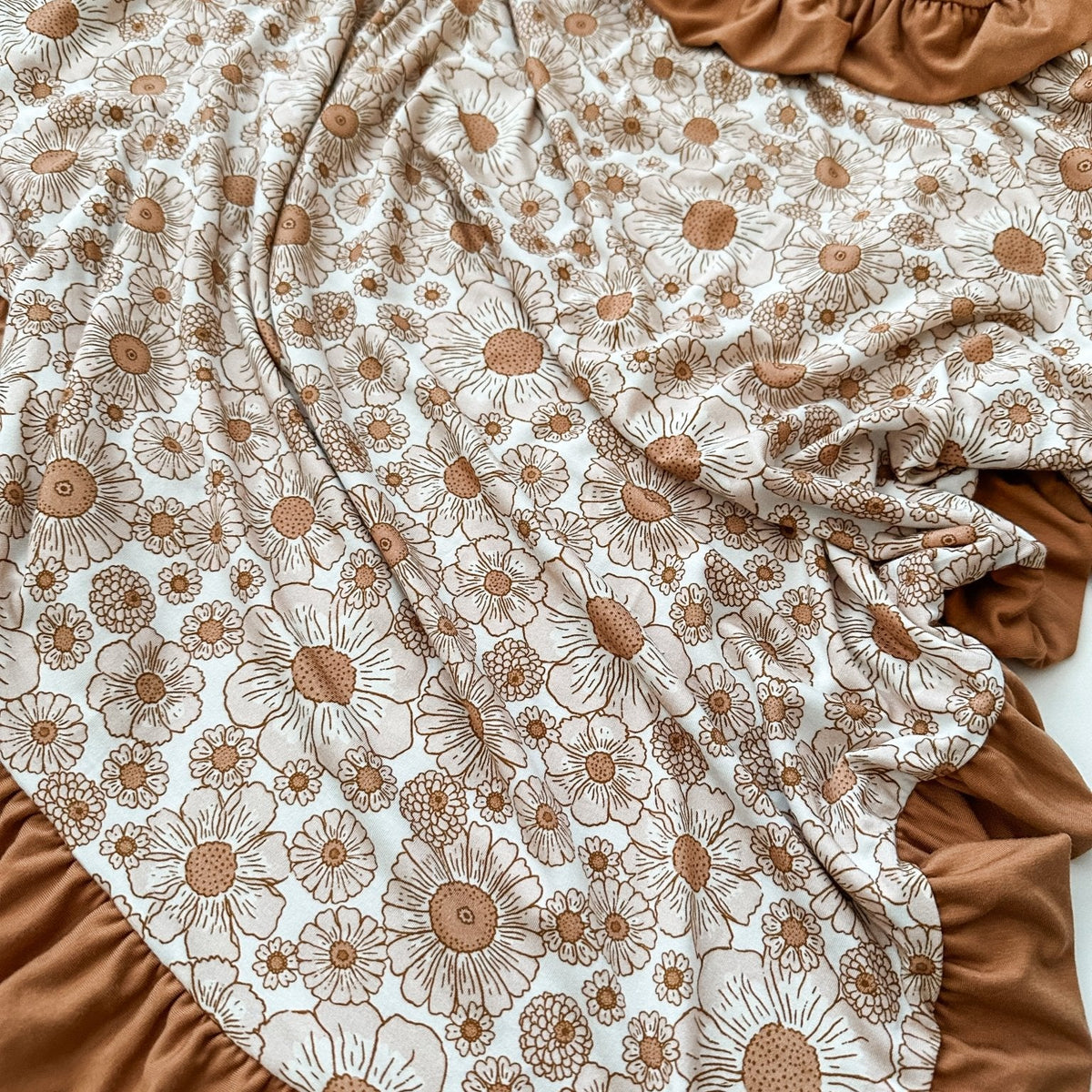 Flower Garden Bamboo Reversible Blanket