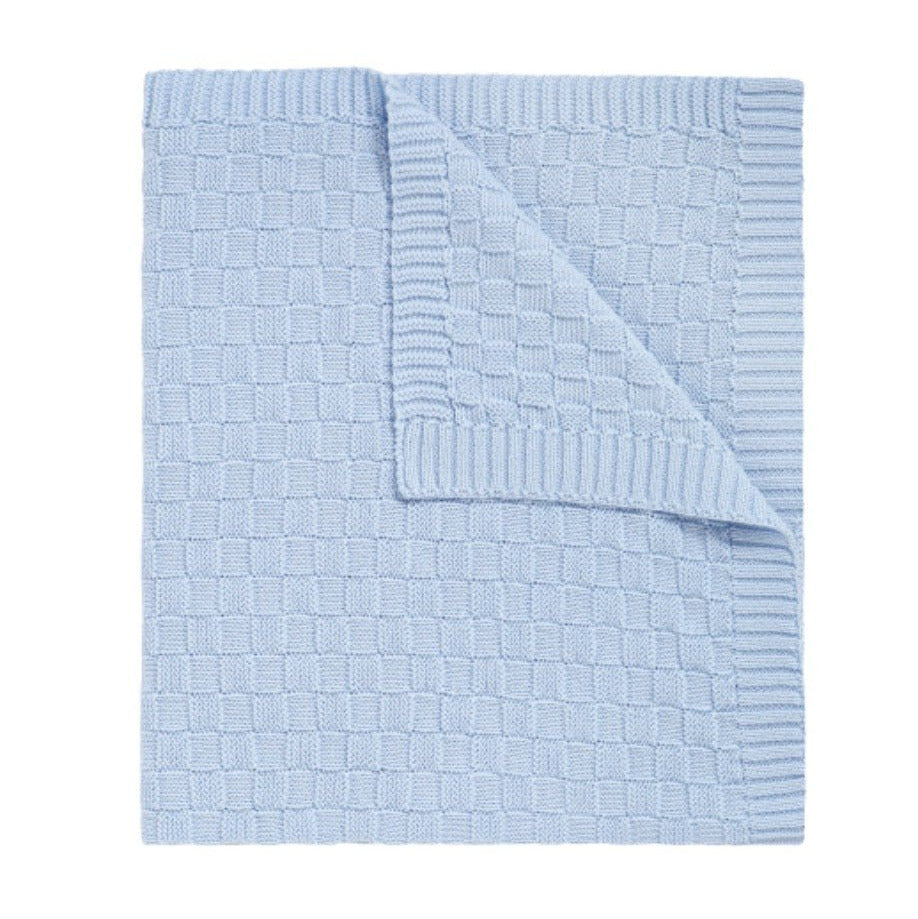 Basket Weave Knit Blanket