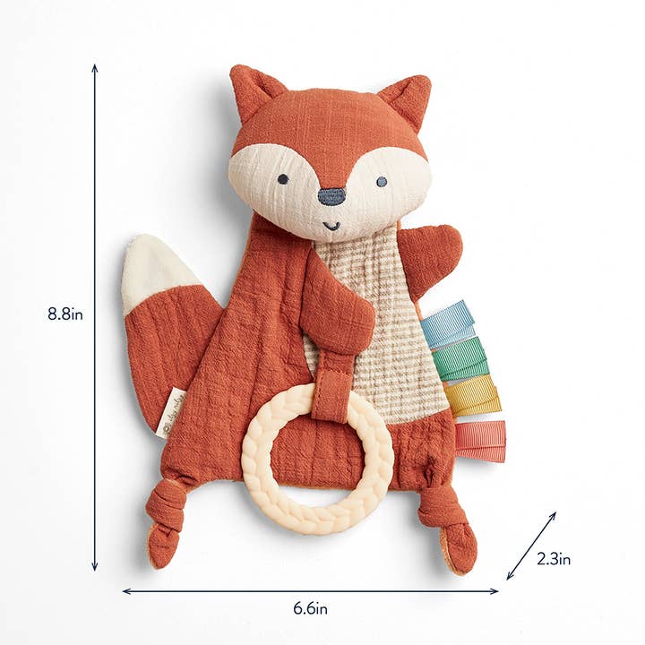 Bitzy Crinkle™ Sensory Toy with Teether - Fox