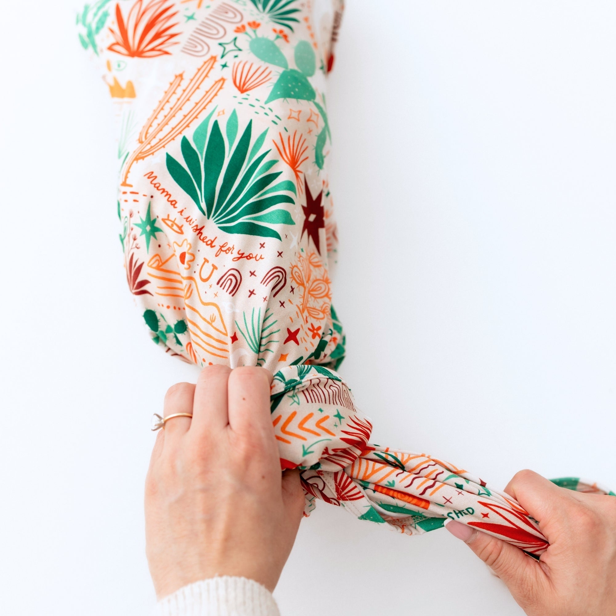 The Forever Swaddle Blanket | Desert Cactus (Beige)