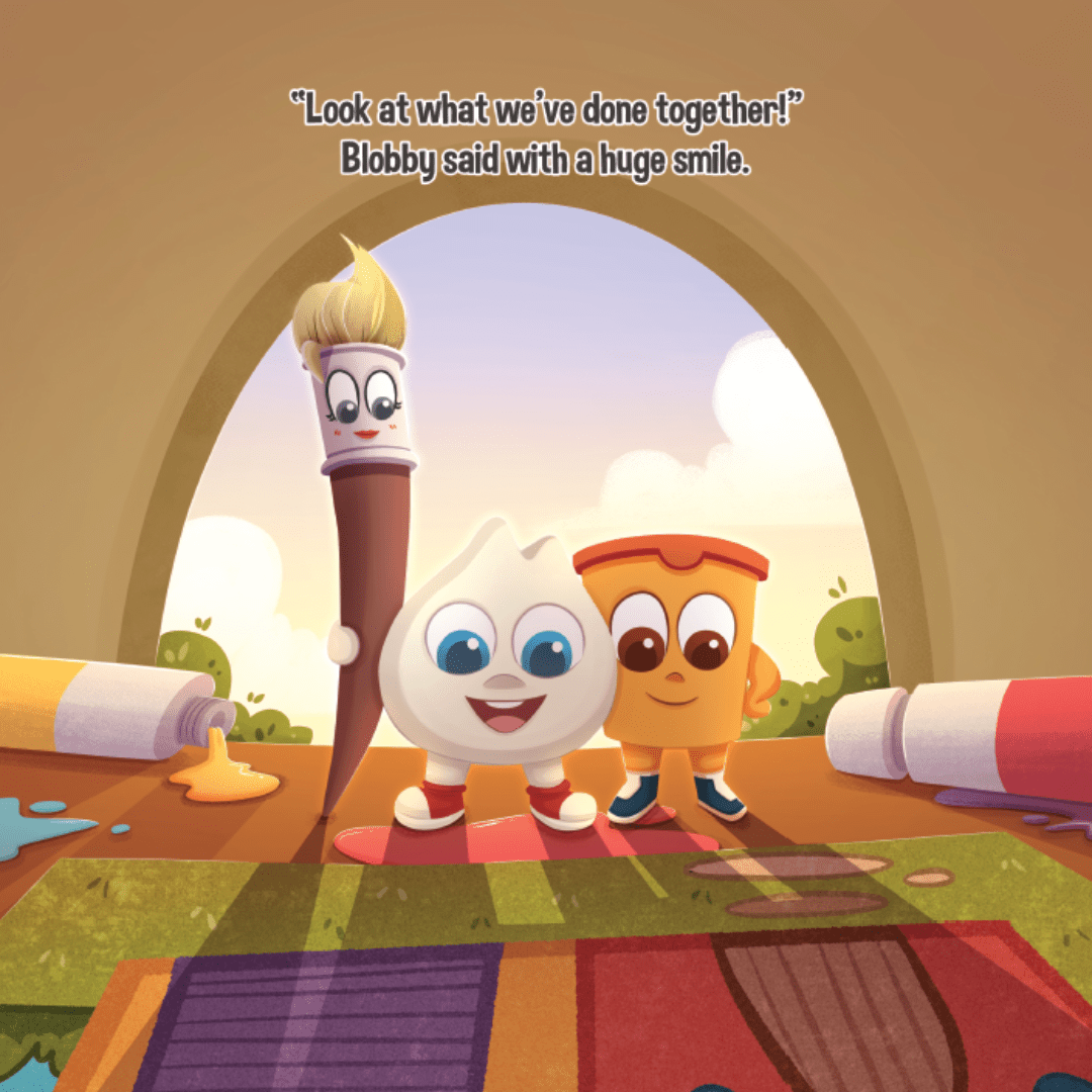 Blobby’s Big Paint Project (Teamwork & Friendship)