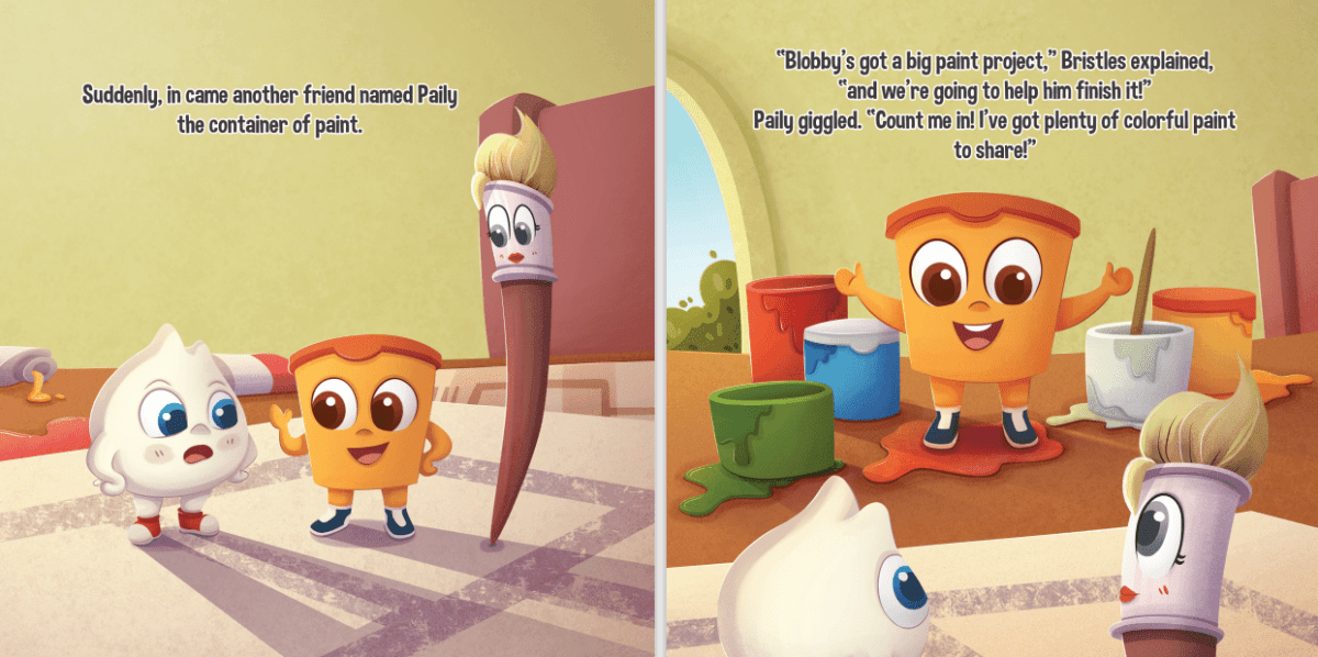 Blobby’s Big Paint Project (Teamwork & Friendship)