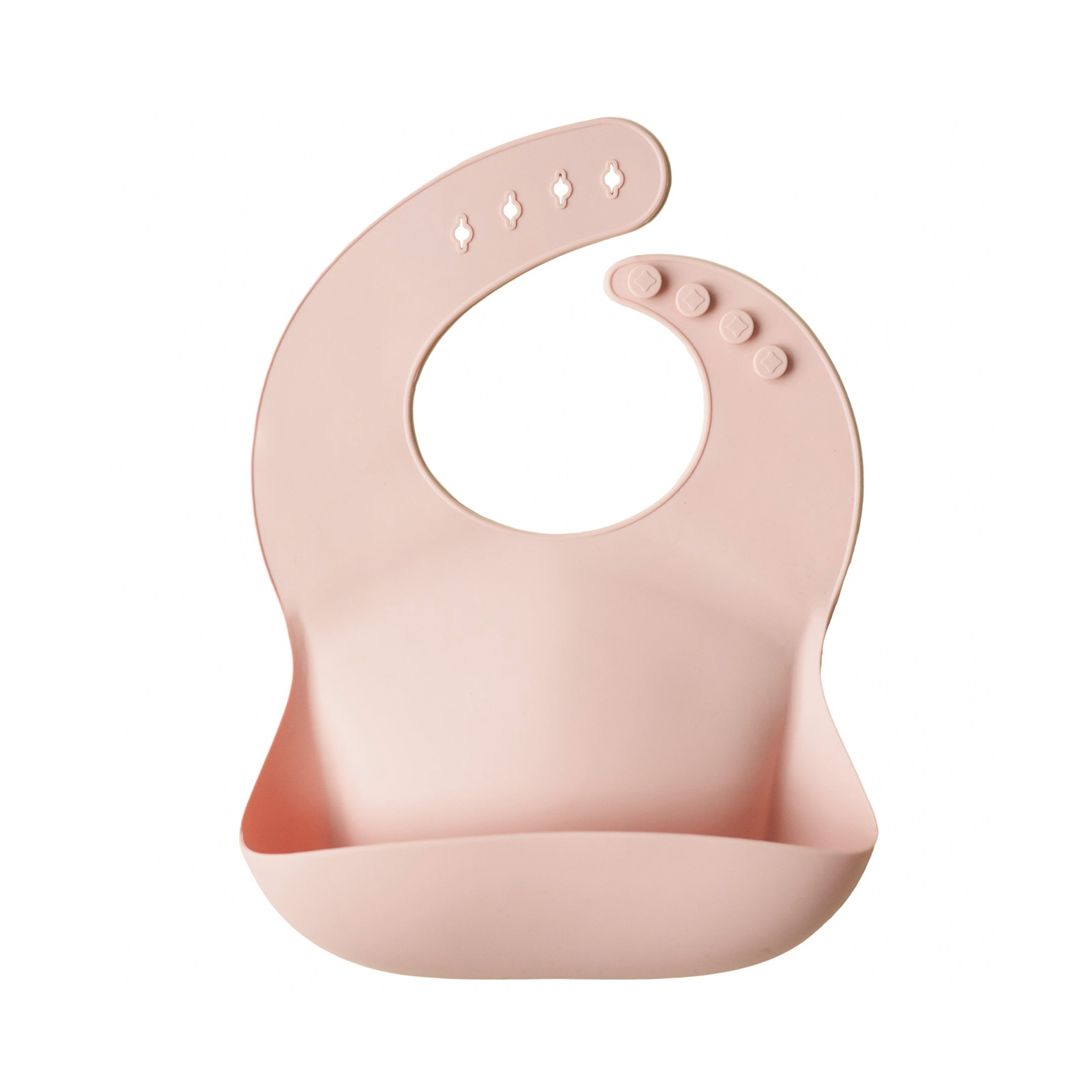 Silicone Baby Bib - Blush