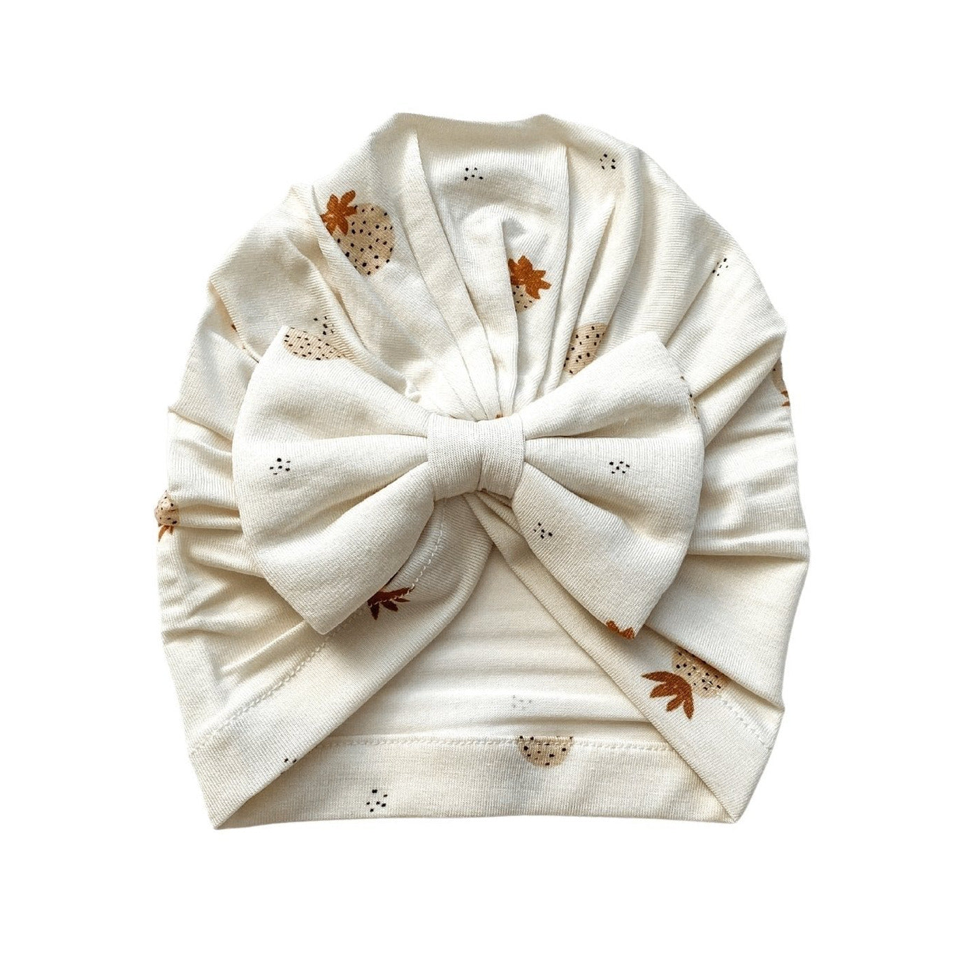 Bow Turban Hat - Boho Strawberry