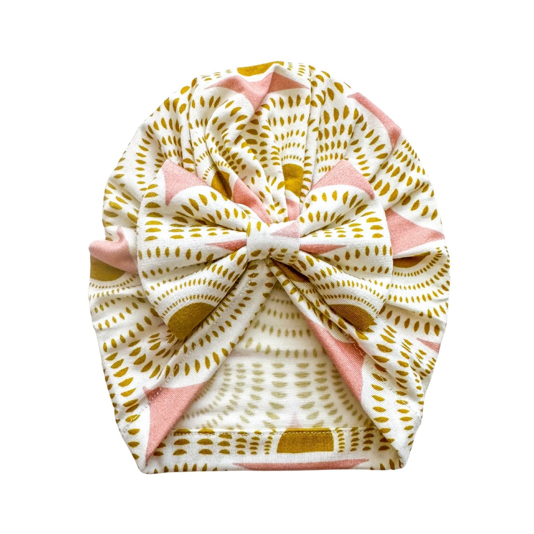 Vintage Sunshine Bamboo Bow Turban Hat