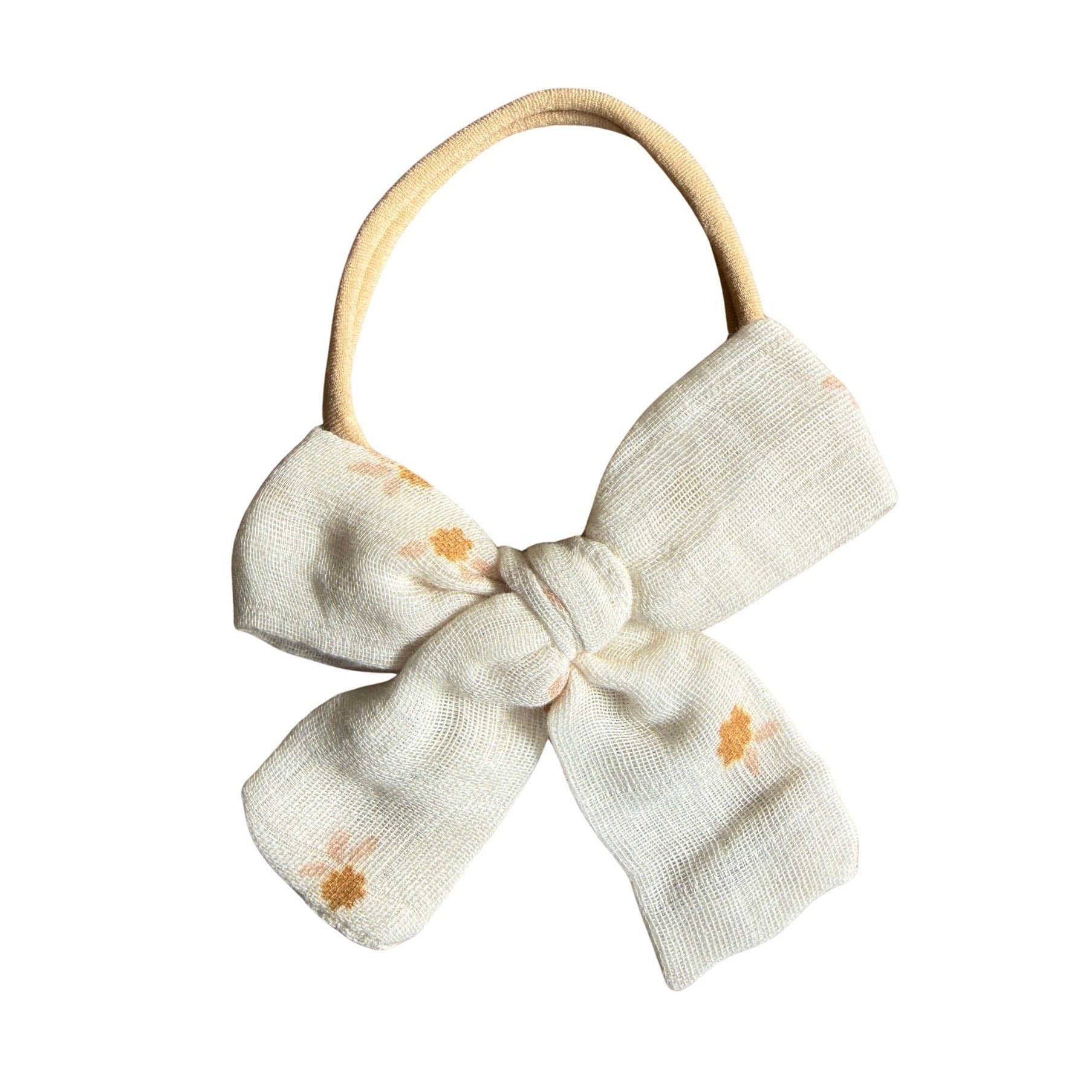 Brown Fleur One size Knot Bow Headband