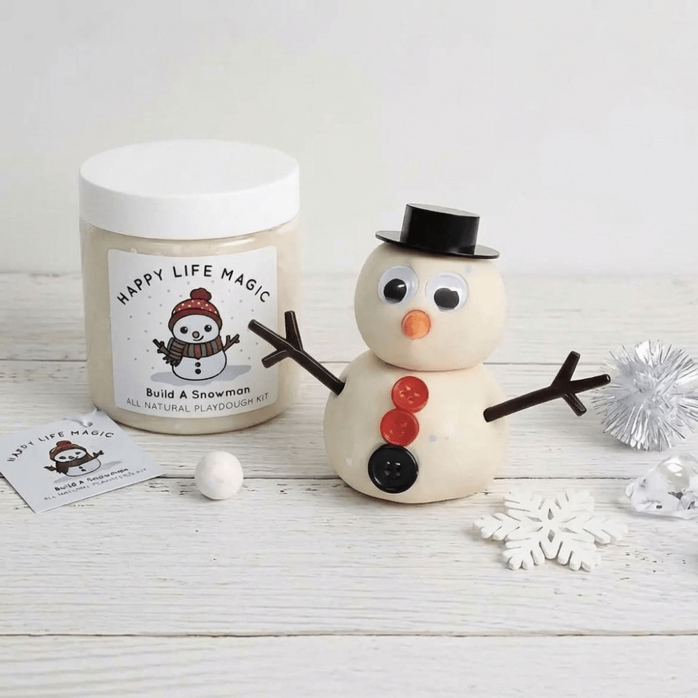 Build a Snowman Dough Jar