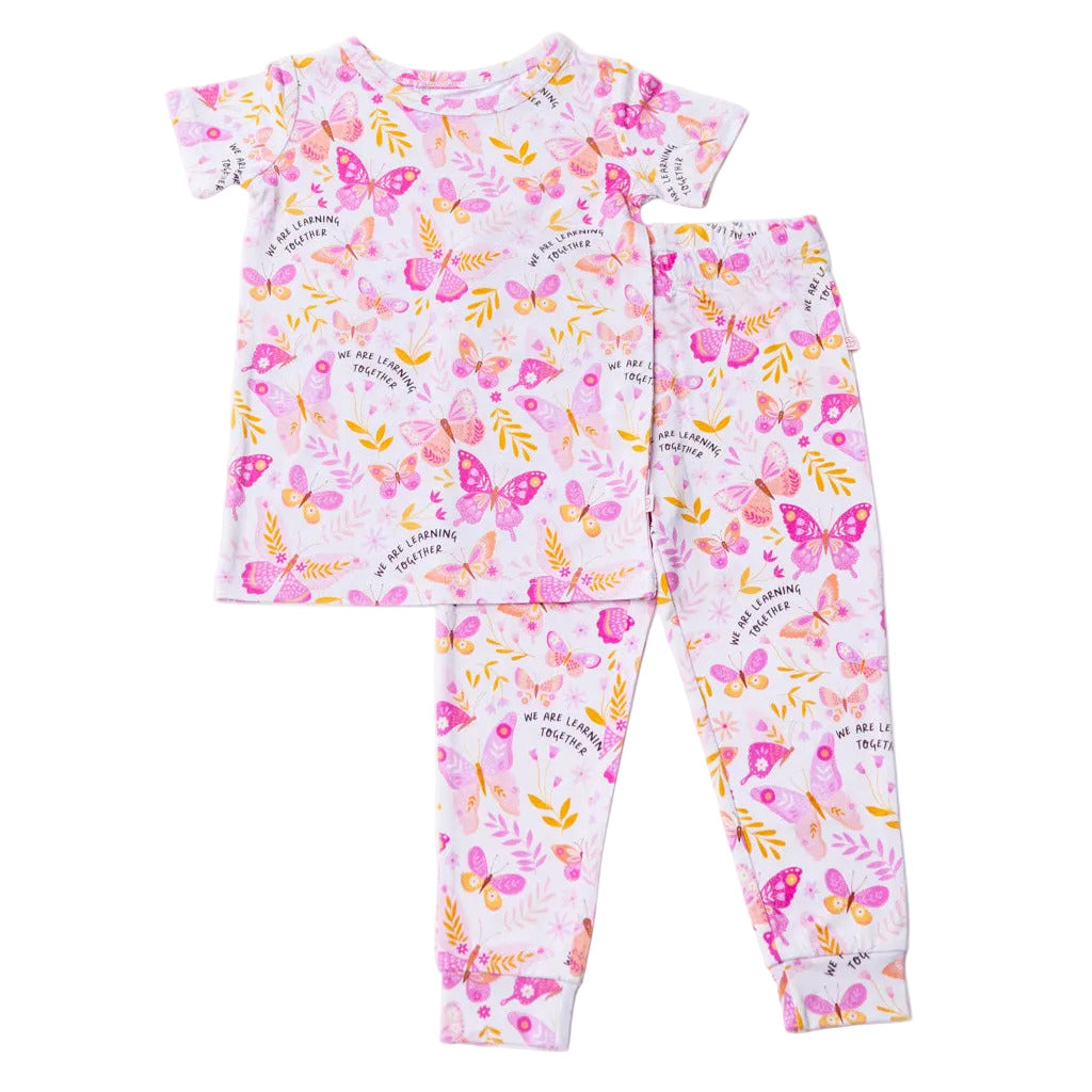 The Second-Skin 2-Piece Short Sleeve Pajama | Butterfly Smoochies