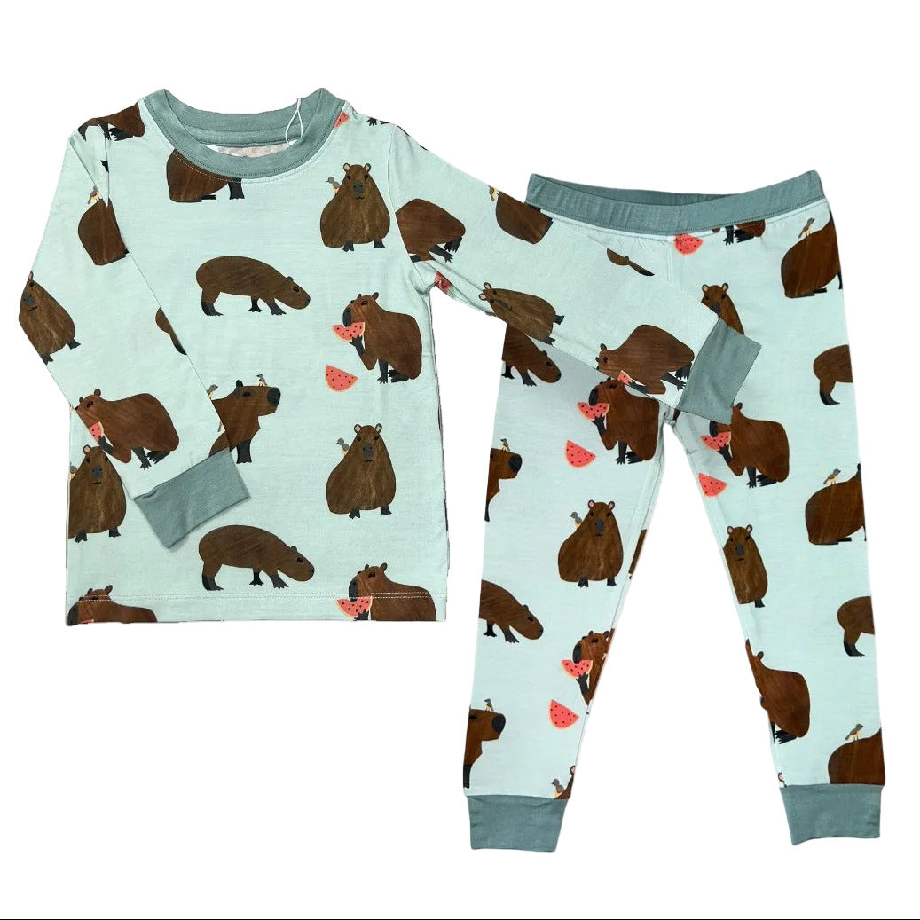 Capybara Kids Two-Piece Pajamas