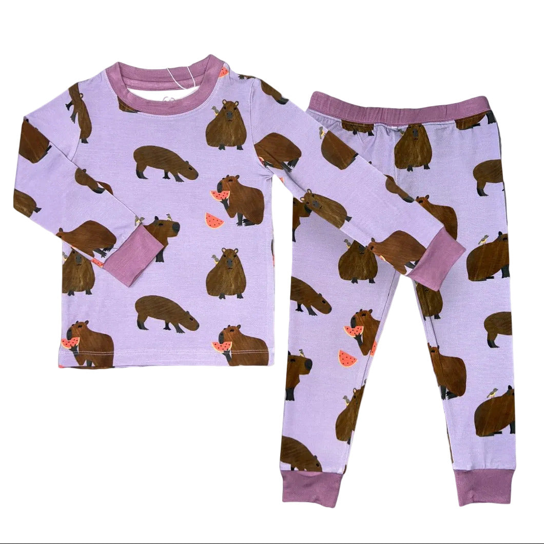 Capybara Kids Two-Piece Pajamas