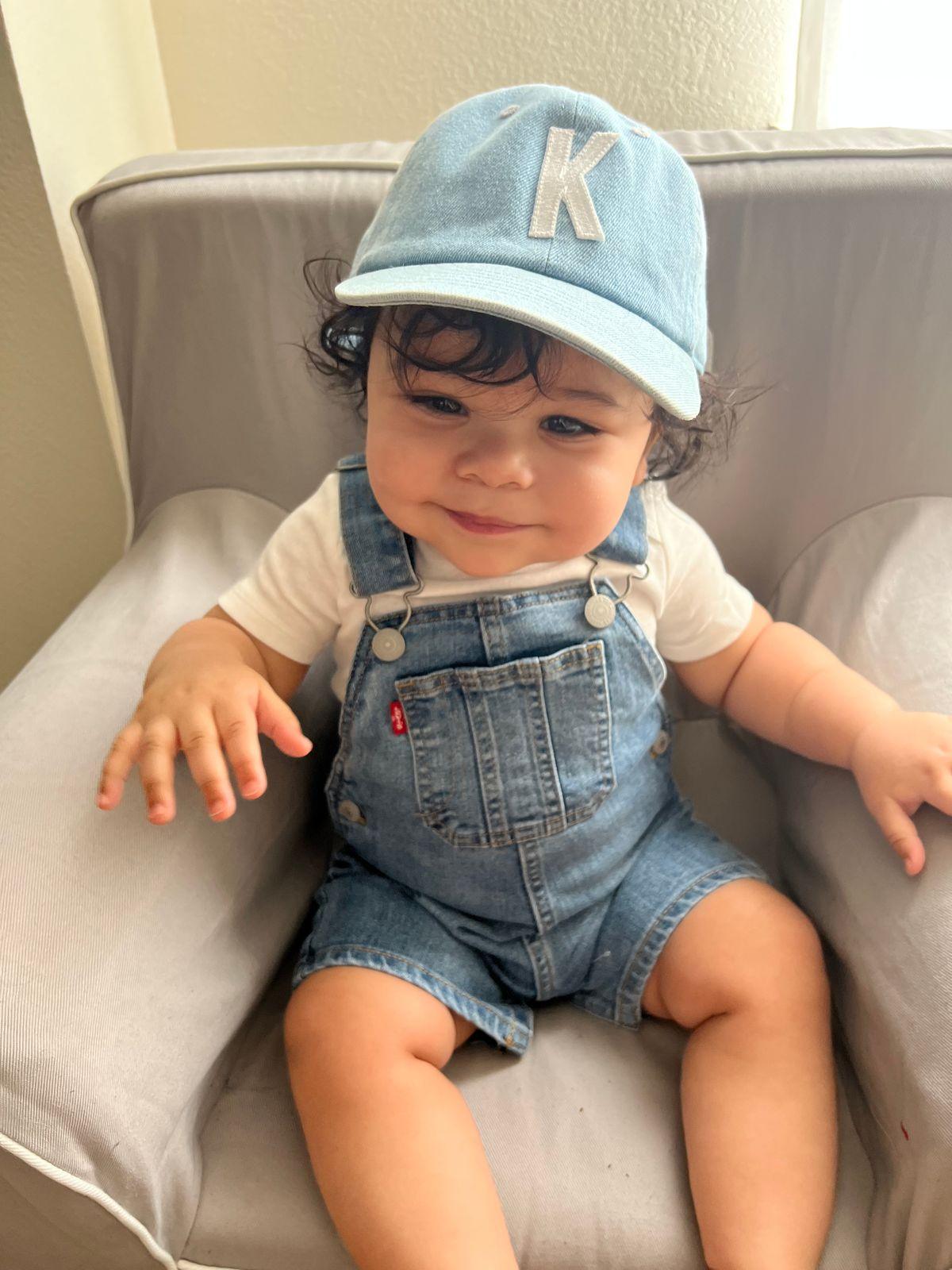 Denim Letter Baseball Hat
