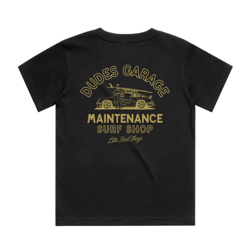 DUDES GARAGE TEE - BLACK