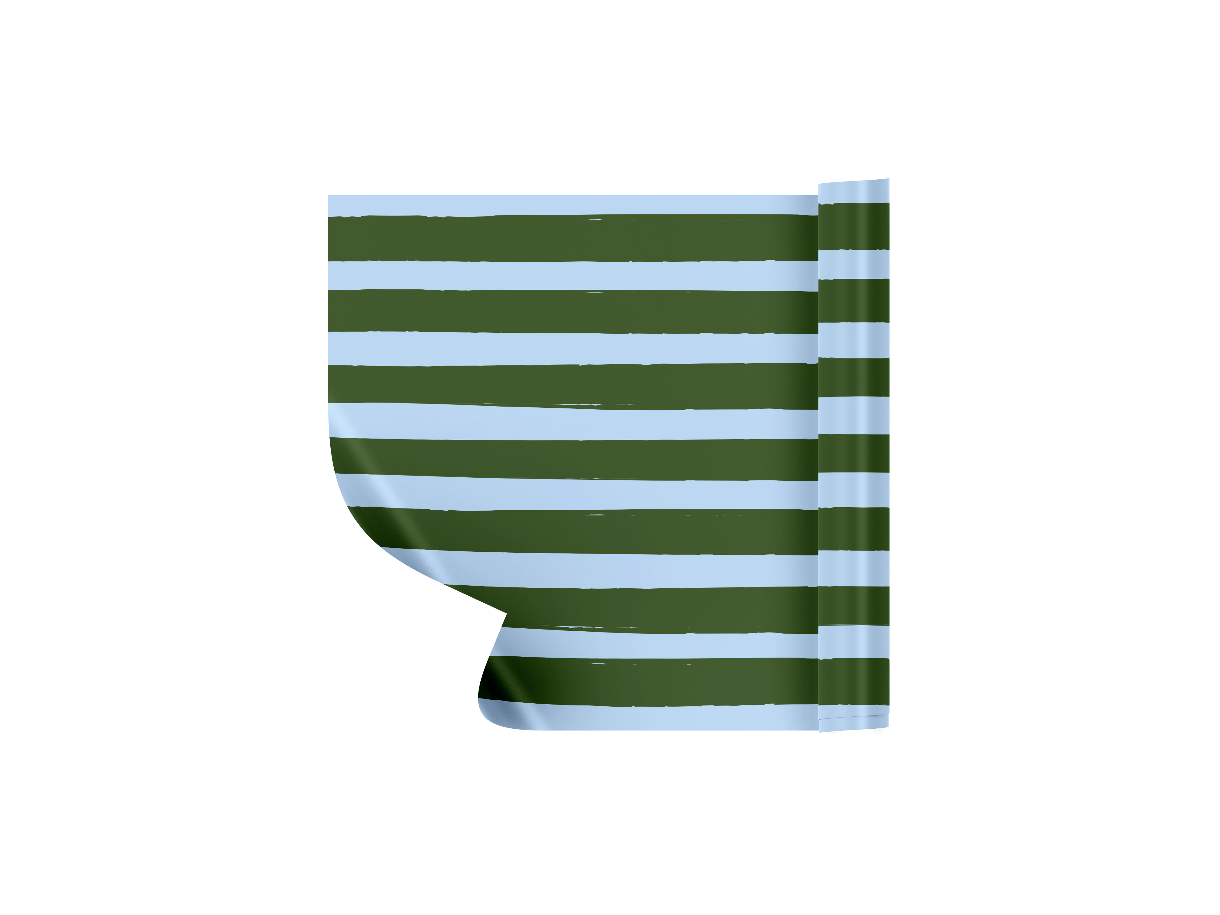 Blue/Green Stripe Table Runner